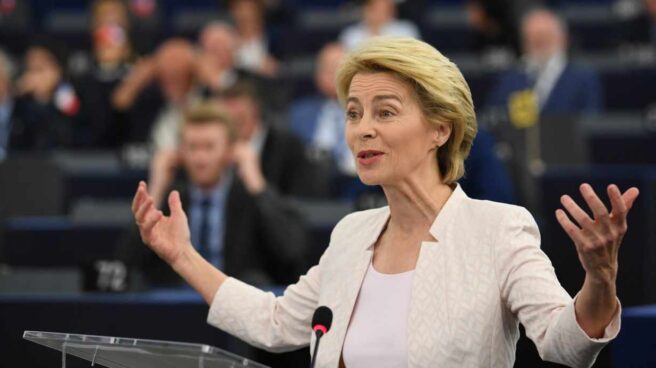 Ursula von der Leyen, en el Parlamento europeo.