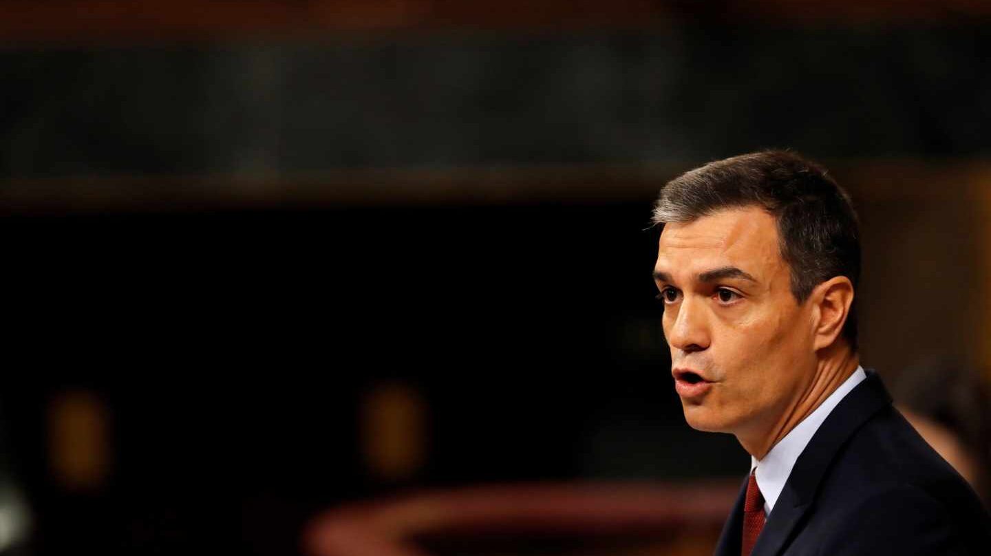 Sesión de investidura: Pedro Sánchez, en el Congreso.