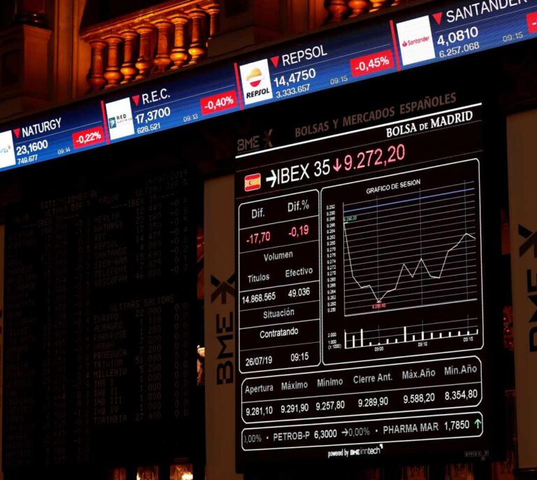 La banca arrastra al Ibex en su mayor revés del año