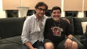 Asif Kapadia, el director, con Maradona