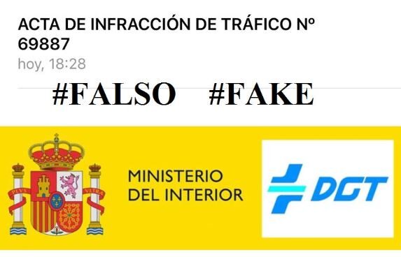 ACTA_FAKE_DGT Captura del falso correo que reciben los conductores pidiendo dinero en nombre de la DGT.