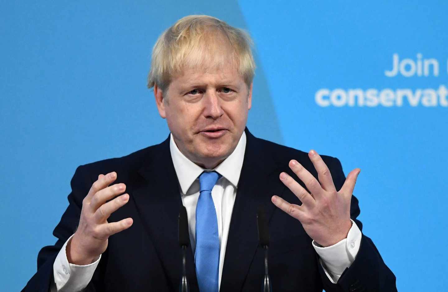 Boris Johnson, elegido líder conservador, agradece su designación al partido.