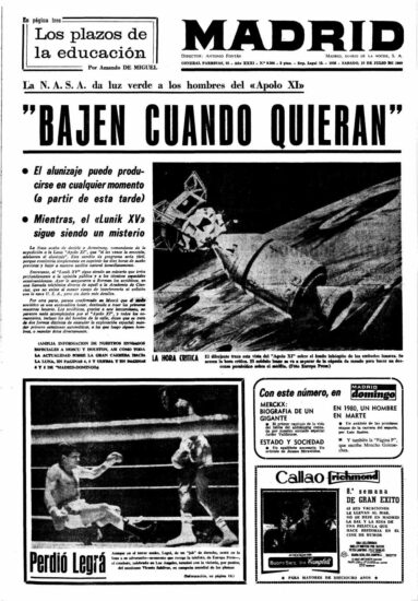 Diario Madrid del 19 de julio 1969 | Biblioteca Nacional