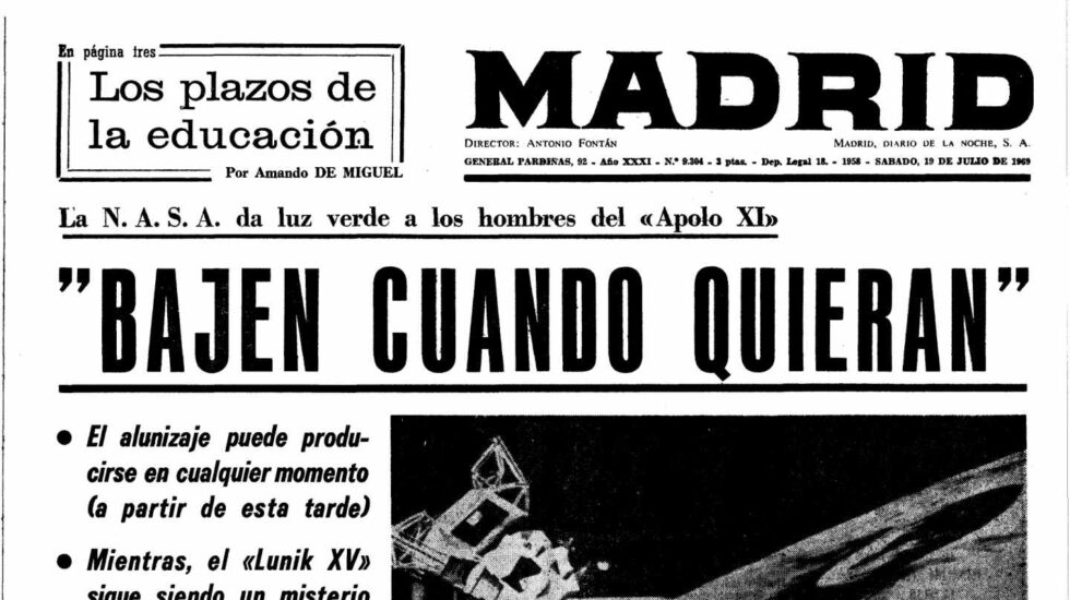 Diario Madrid 19 de julio 1969 | Biblioteca Nacional