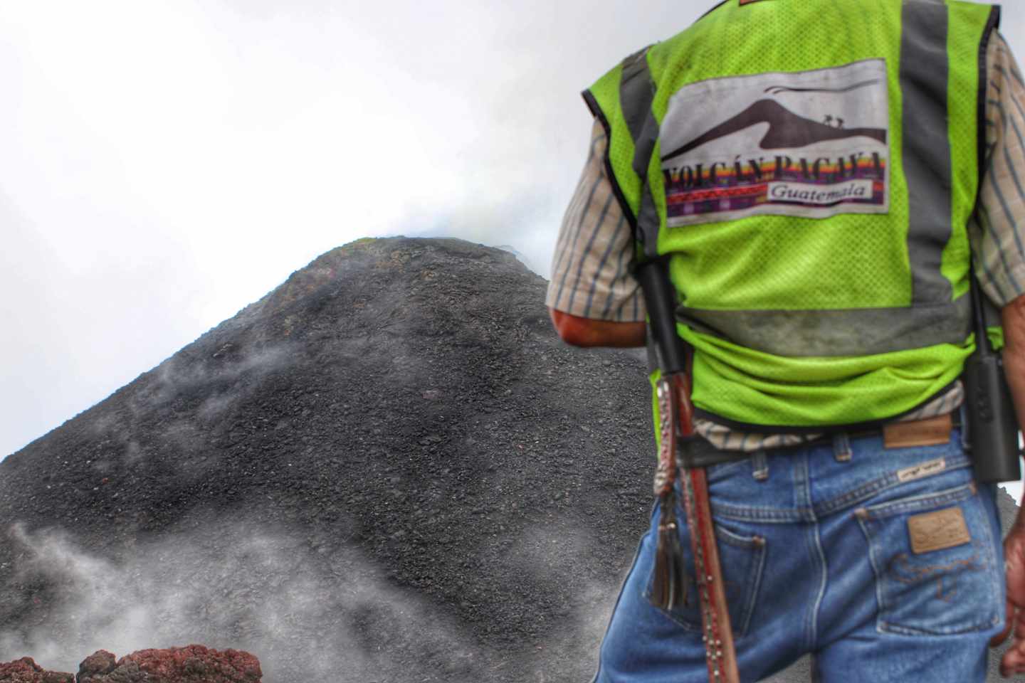 El volcán Pacaya es uno de los tres que hay activos en Guatemala