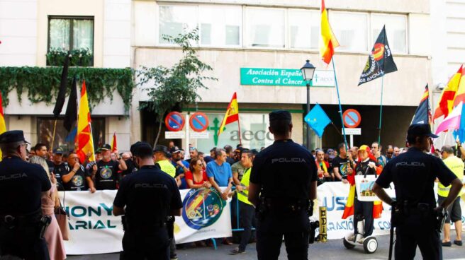 Manifestación de Jupol ante el Ministerio del Interior