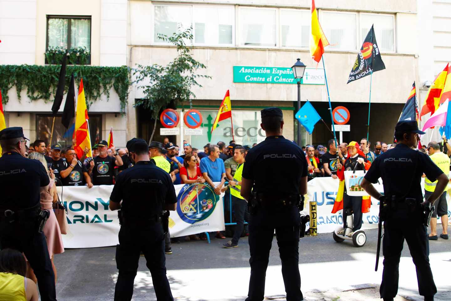 Manifestación de Jupol ante el Ministerio del Interior