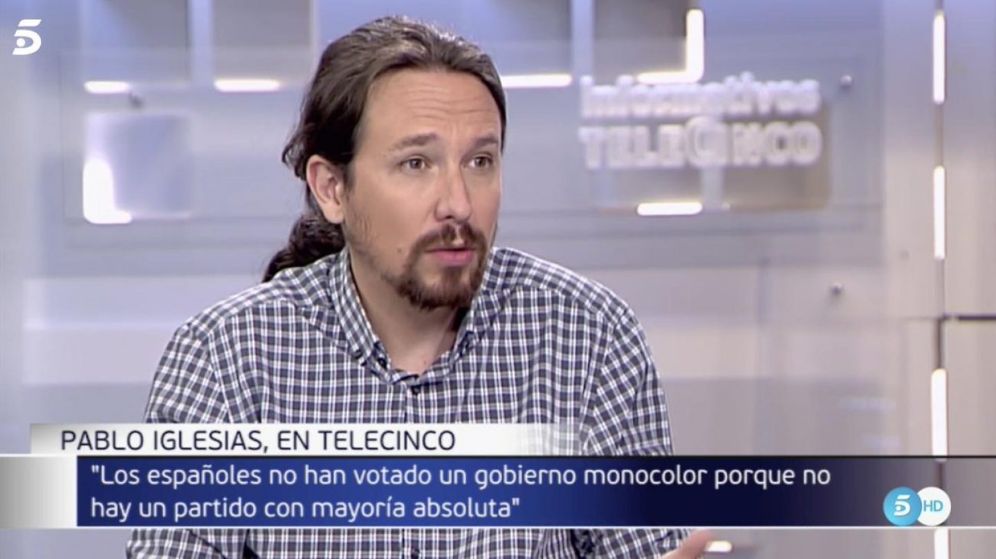 Pablo Iglesias, en Telecinco.