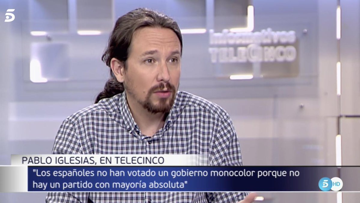 Pablo Iglesias, en Telecinco.