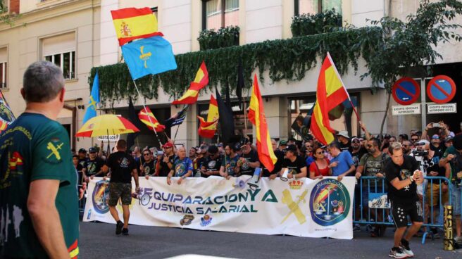 Protesta convocada por Jusapol el pasado mes de julio ante la Secretaría de Estado de Seguridad.