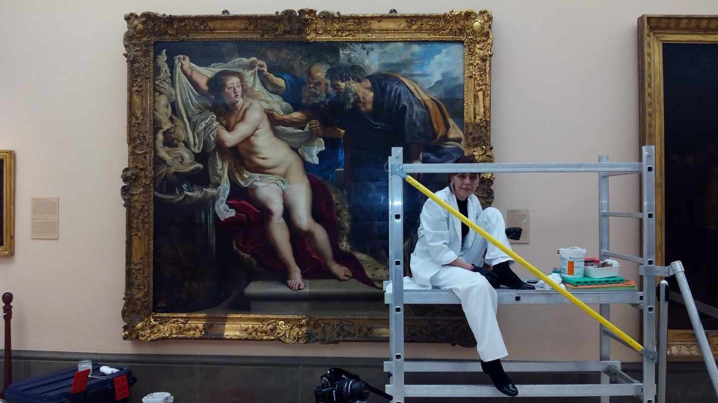 Restauración de 'Susana y los viejos', de Rubens.