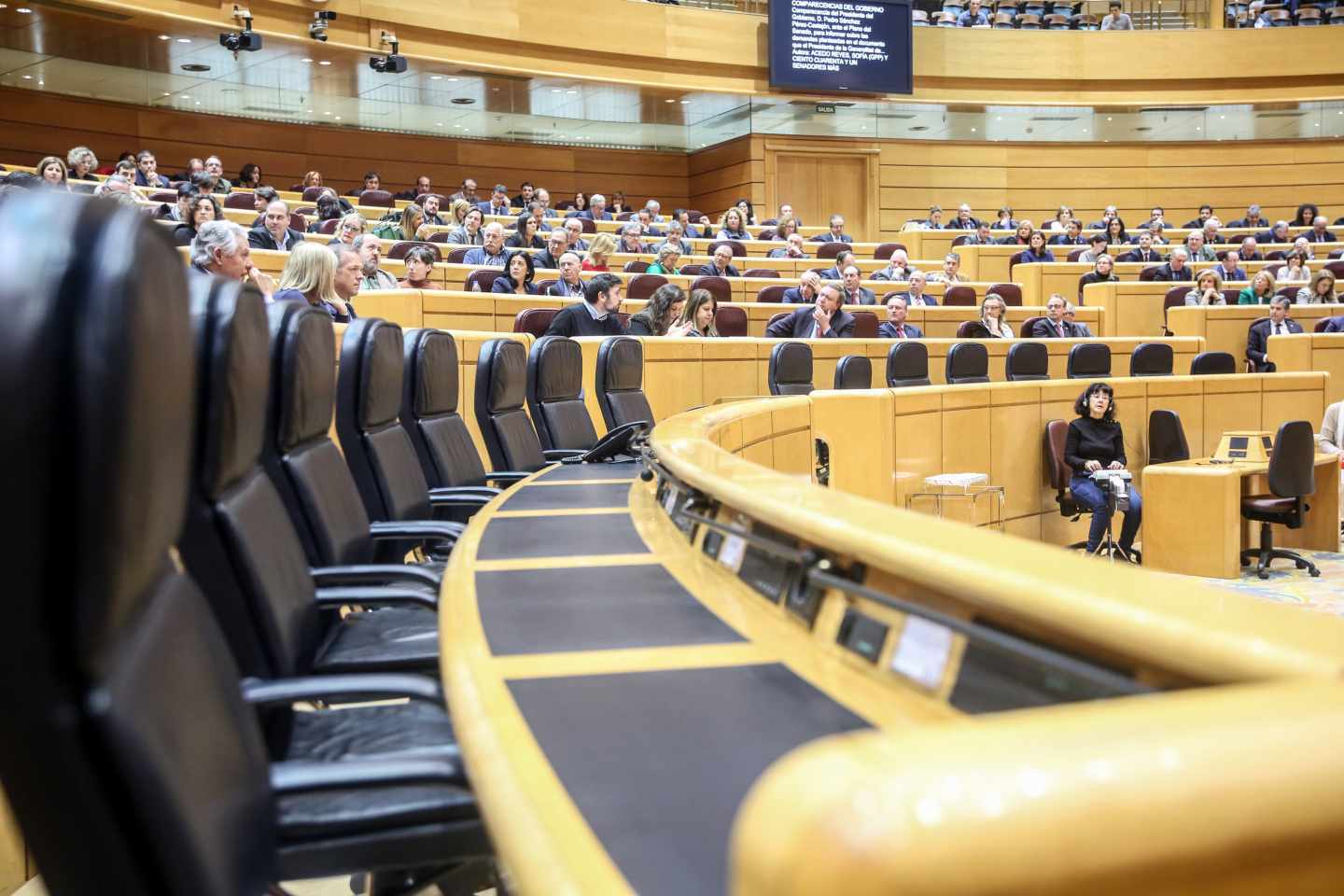 Sesión plenaria en el Senado.