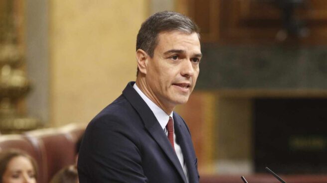 Sesión de investidura: Pedro Sánchez, en el Congreso.