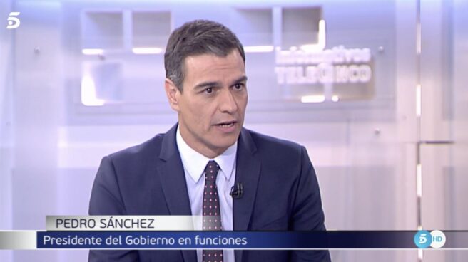 Pedro Sánchez, en Telecinco.