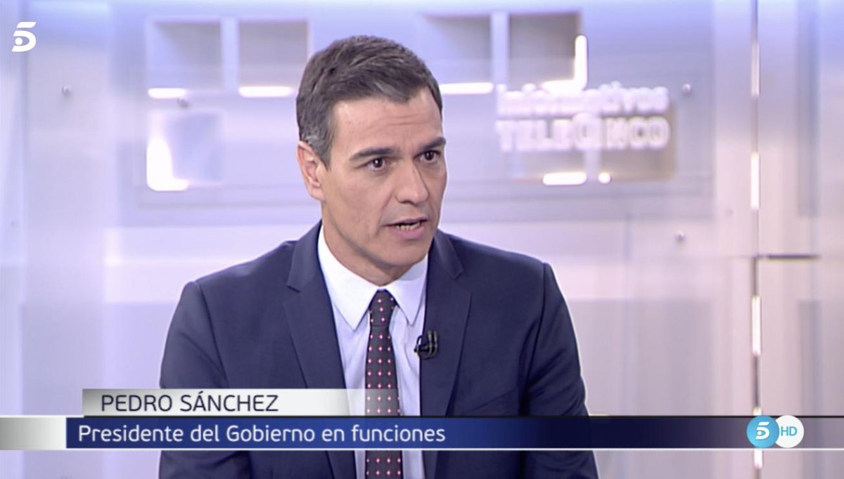 Pedro Sánchez, en Telecinco.