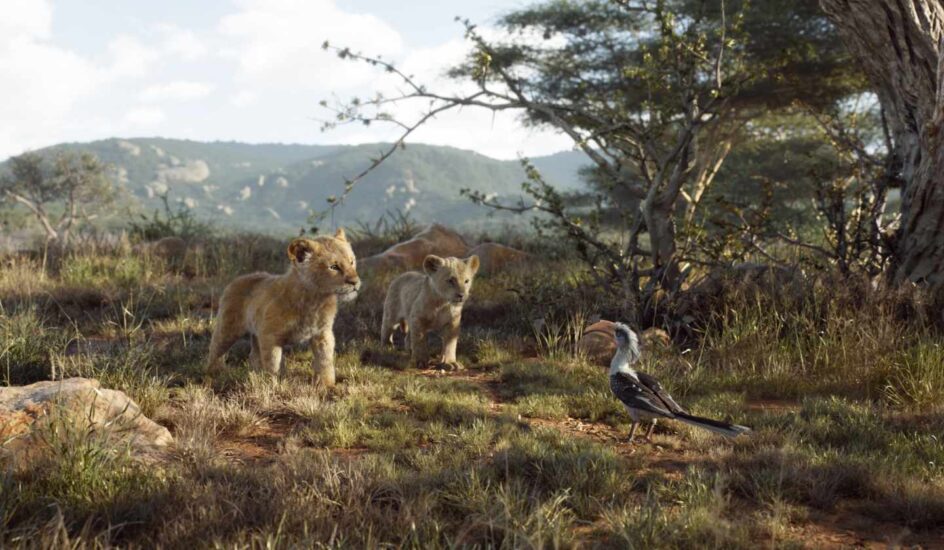 El rey león en CGI: Simba, Nala y Zazú