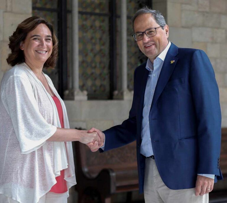 Colau recrimina a Torra la gestión de Buch en la seguridad en Barcelona