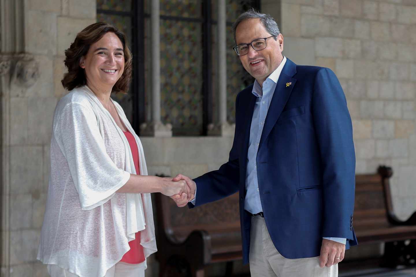 Colau recrimina a Torra la gestión de Buch en la seguridad en Barcelona