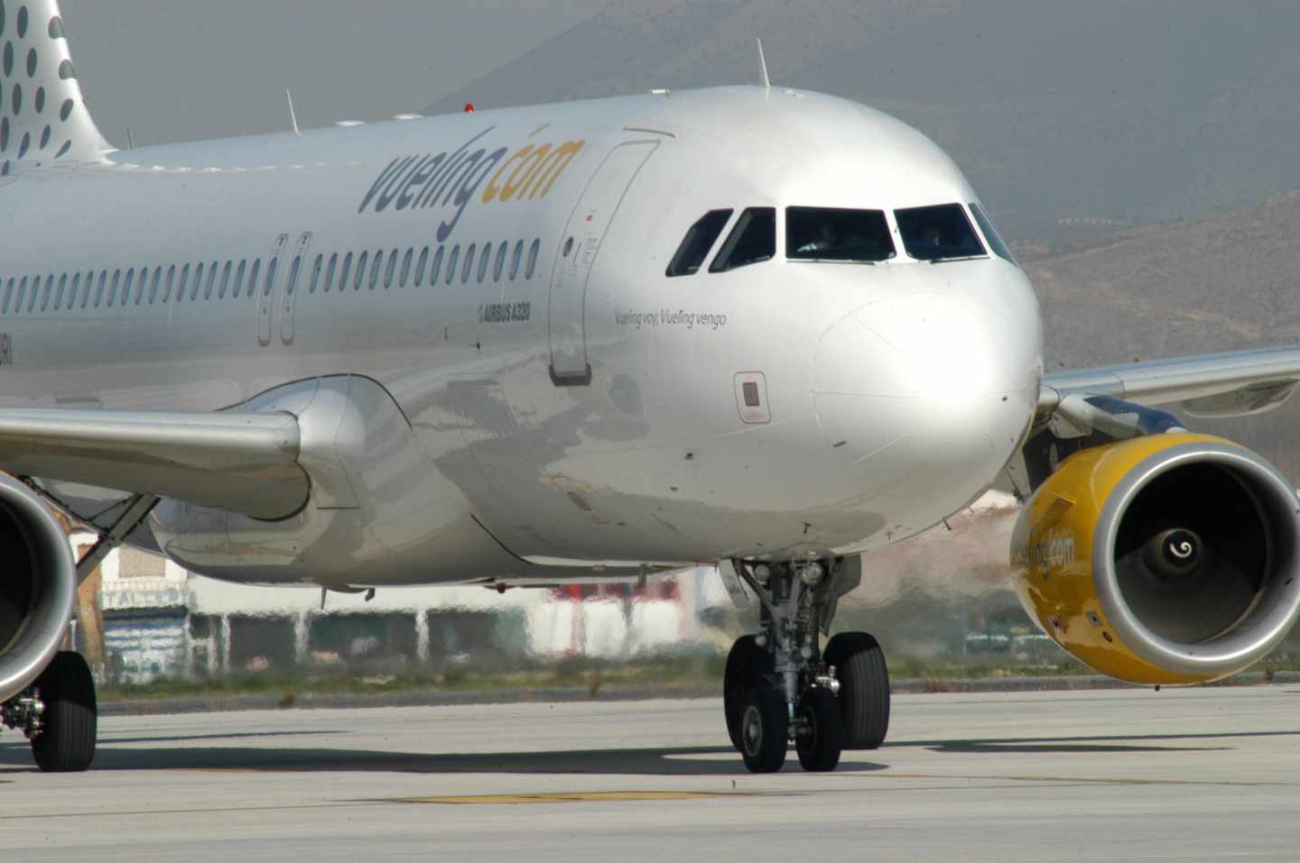 Uno de los aviones de la flota de Vueling.