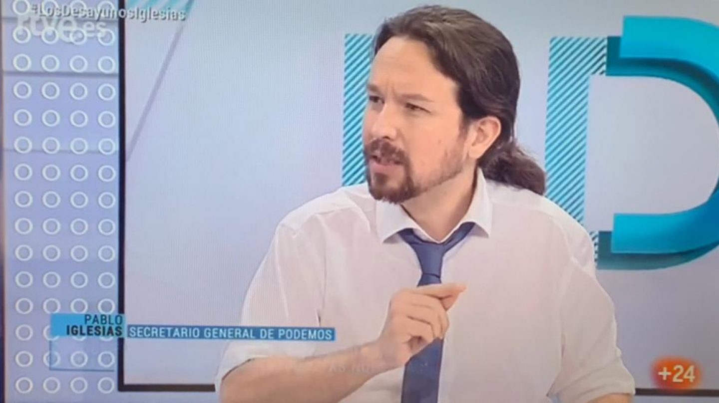 Pablo Iglesias en TVE.