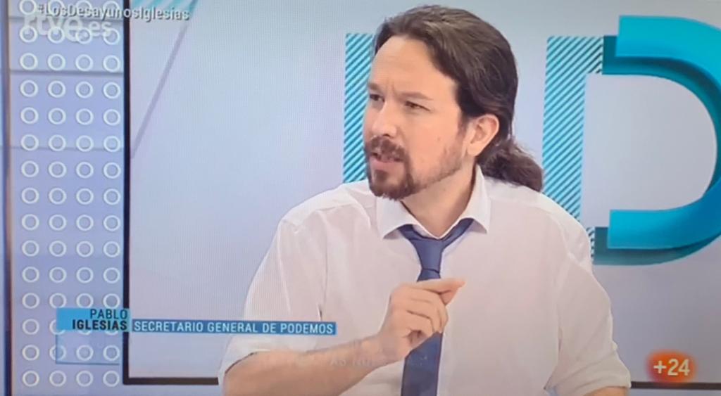 Pablo Iglesias en TVE.