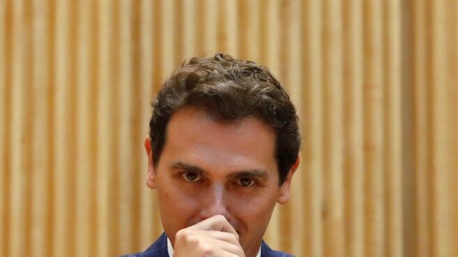 Albert Rivera, este jueves en el Congreso de los Diputados.