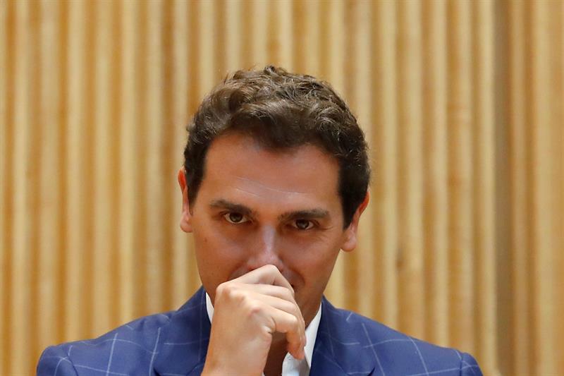 Albert Rivera, este jueves en el Congreso de los Diputados.