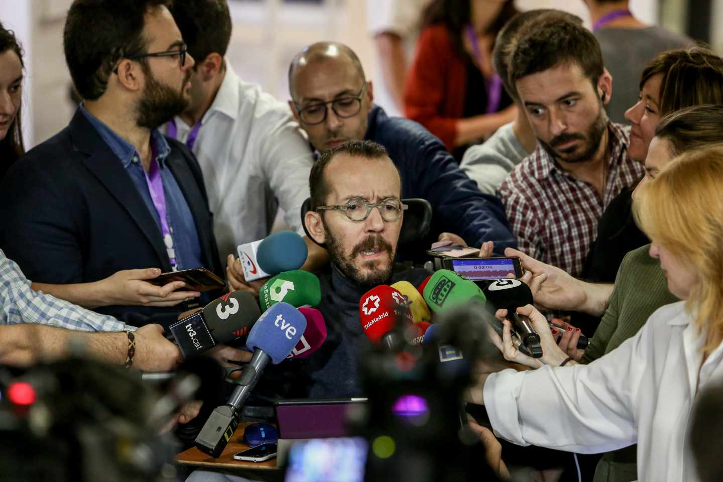 Pablo Echenique, durante una comparecencia en el Congreso de los Diputados.