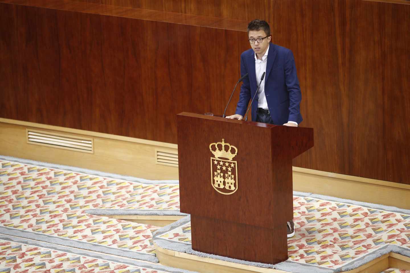 Errejón en la Asamblea de Madrid el pasado 10 de julio.