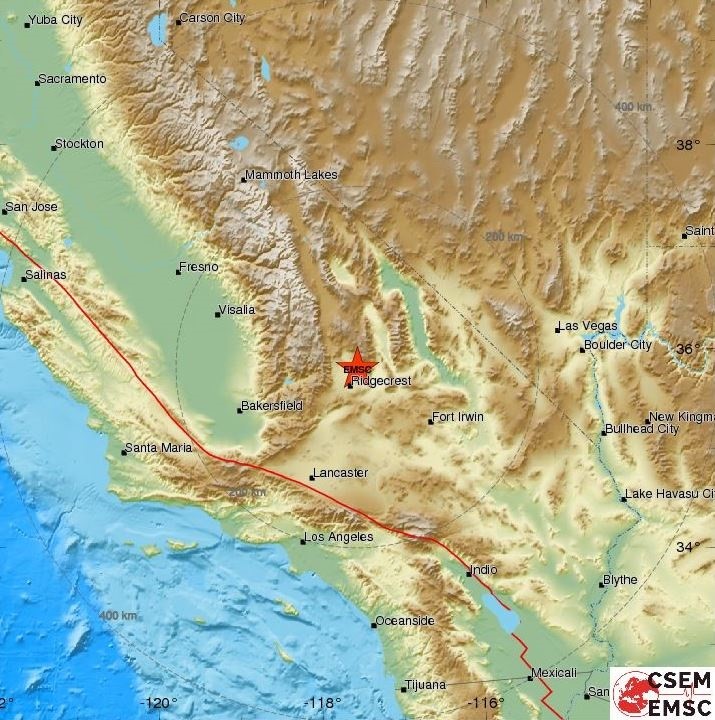 Terremoto de California 6 de julio de 2019