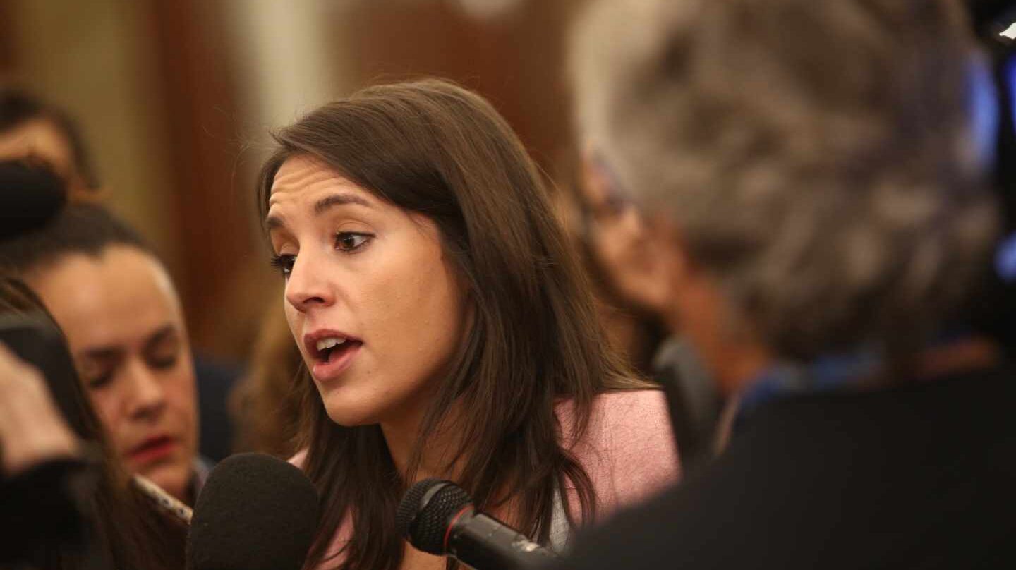 Irene Montero, en el Congreso de los Diputados en octubre de 2017.