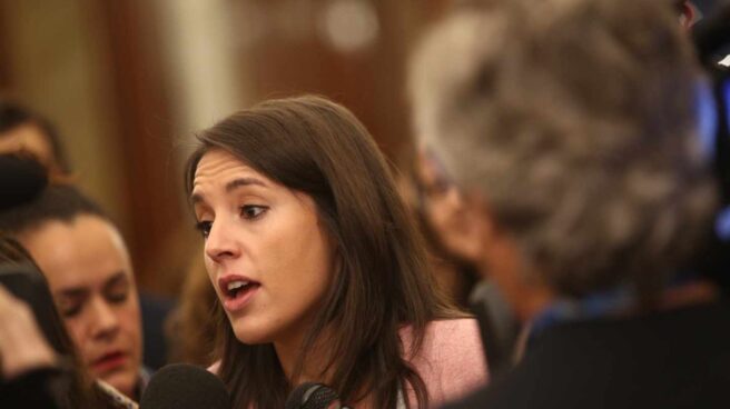 Irene Montero, en el Congreso de los Diputados en octubre de 2017.