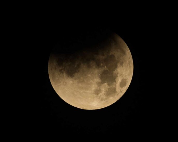 Eclipse lunar en enero de 2018 fotografiado en el Johnson Space Center de Houston | NASA/Robert Markowitz
