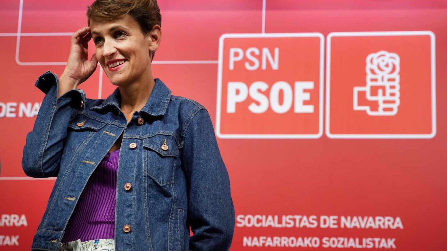 La candidata del PSOE a la presidencia de Navarra, María Chivite.