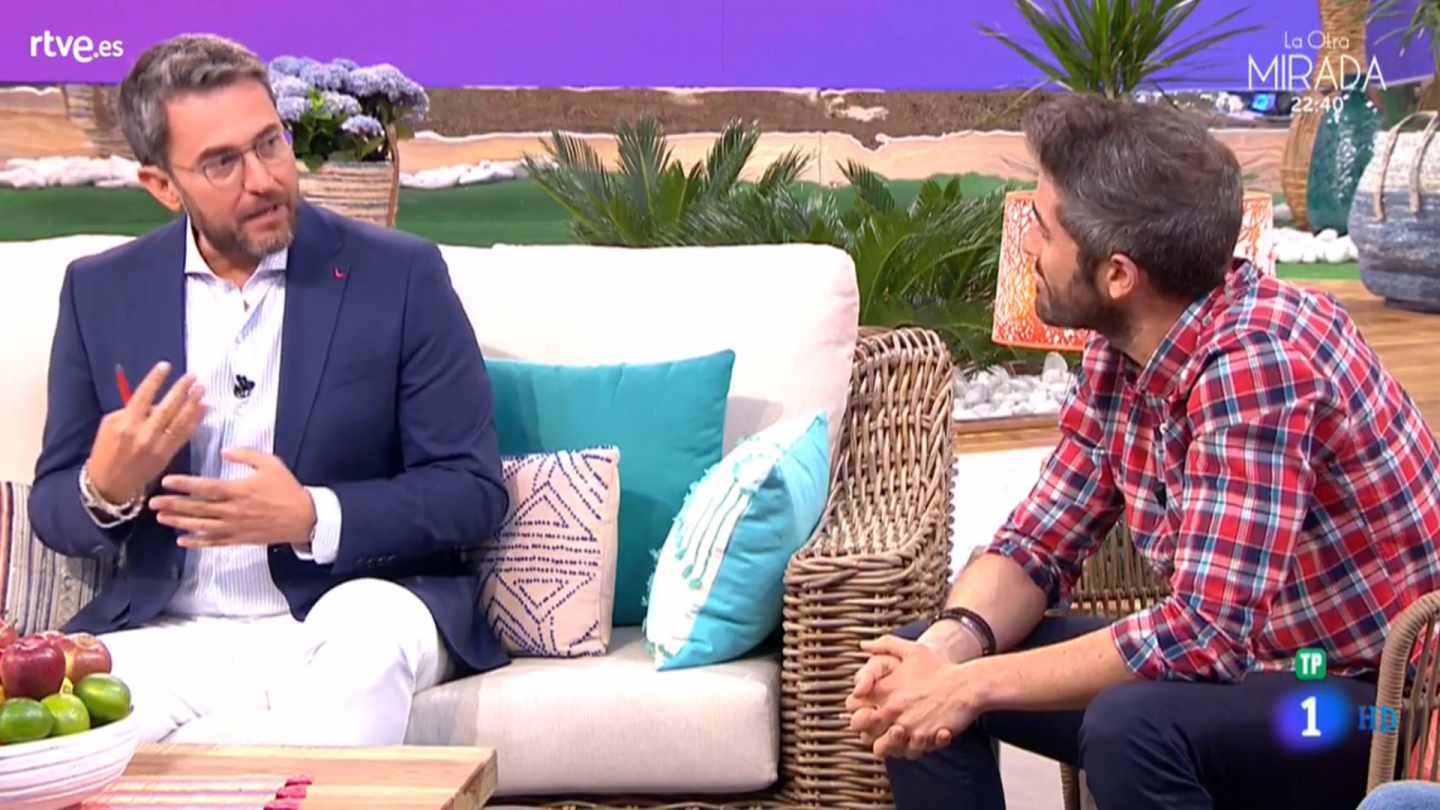 El ex ministro Máximo Huerta, en su regreso a TVE con 'A partir de hoy'.