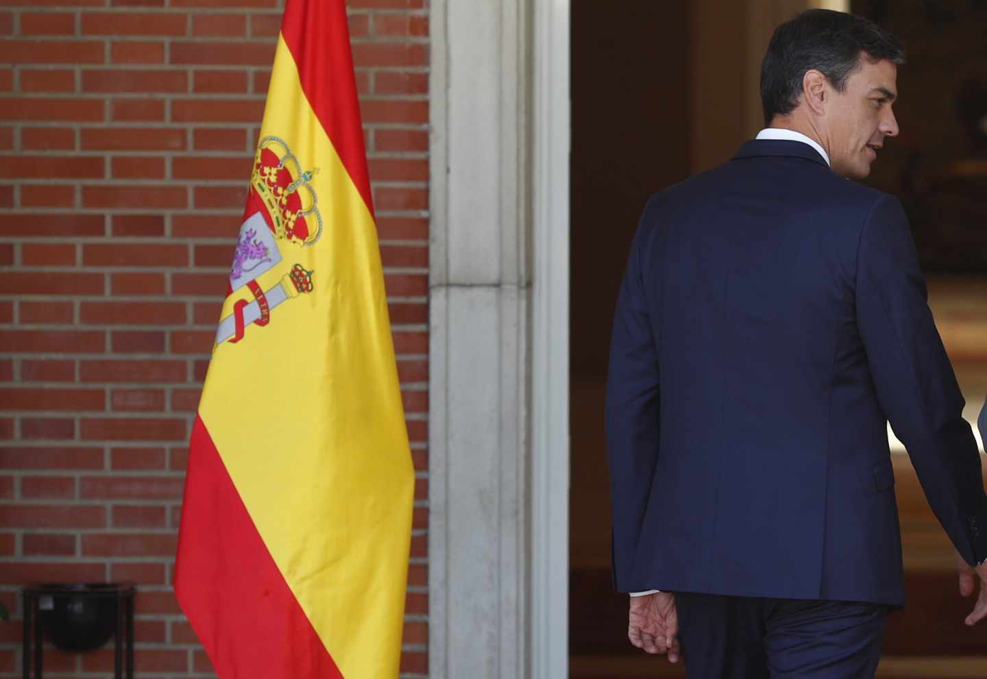 Pedro Sánchez, presidente del Gobierno en funciones, en La Moncloa.