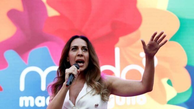 Mónica Naranjo, durante el pregón del Orgullo LGTB.