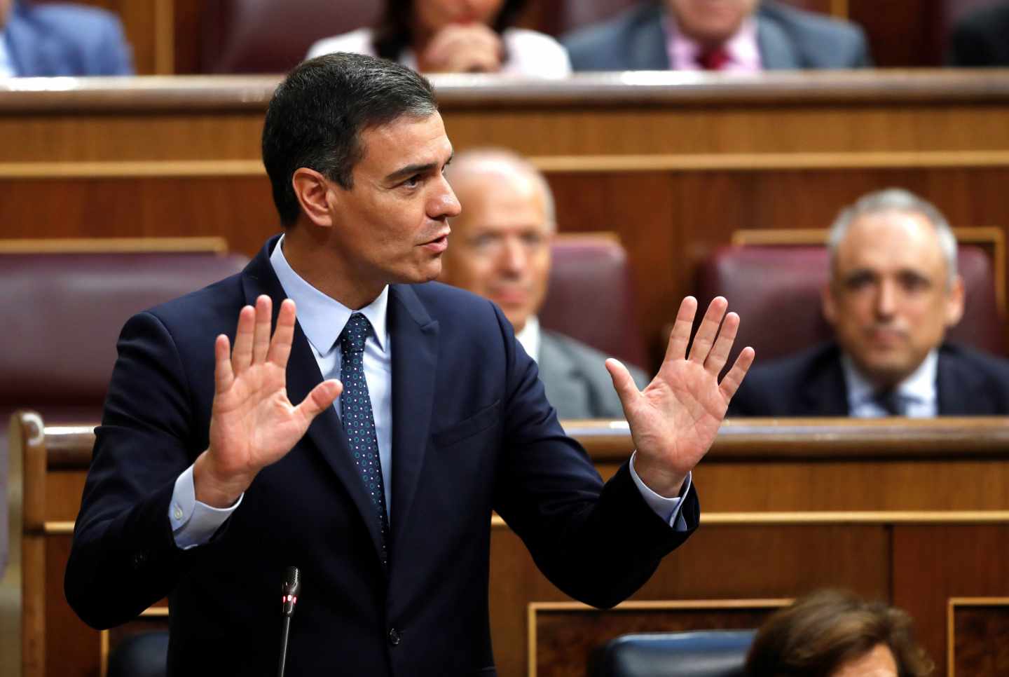 Pedro Sánchez, en el Congreso de los Diputados.