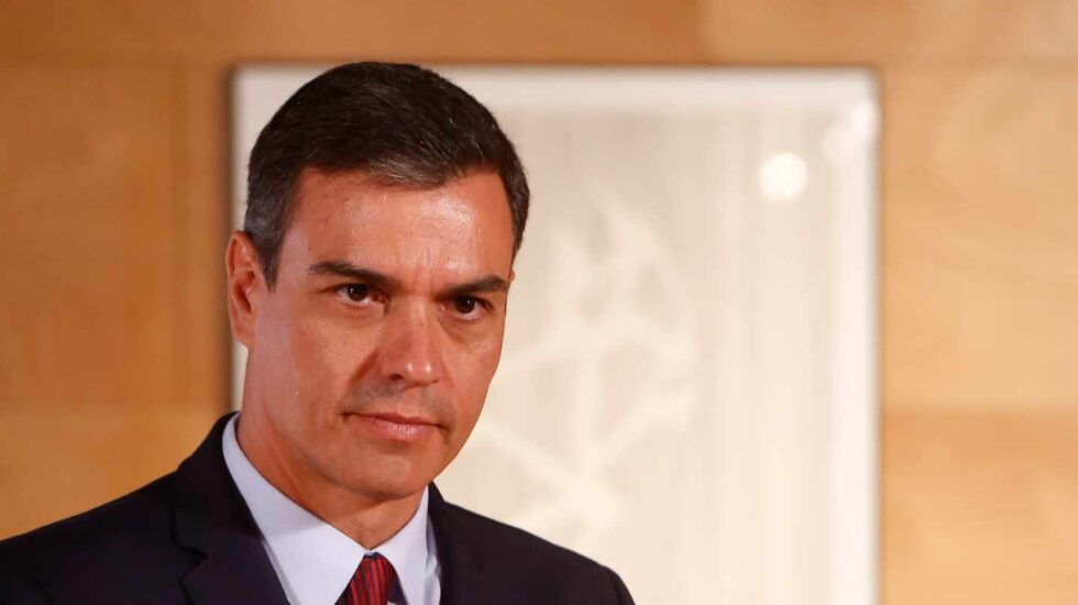 Pedro Sánchez, en el palacio de Moncloa.