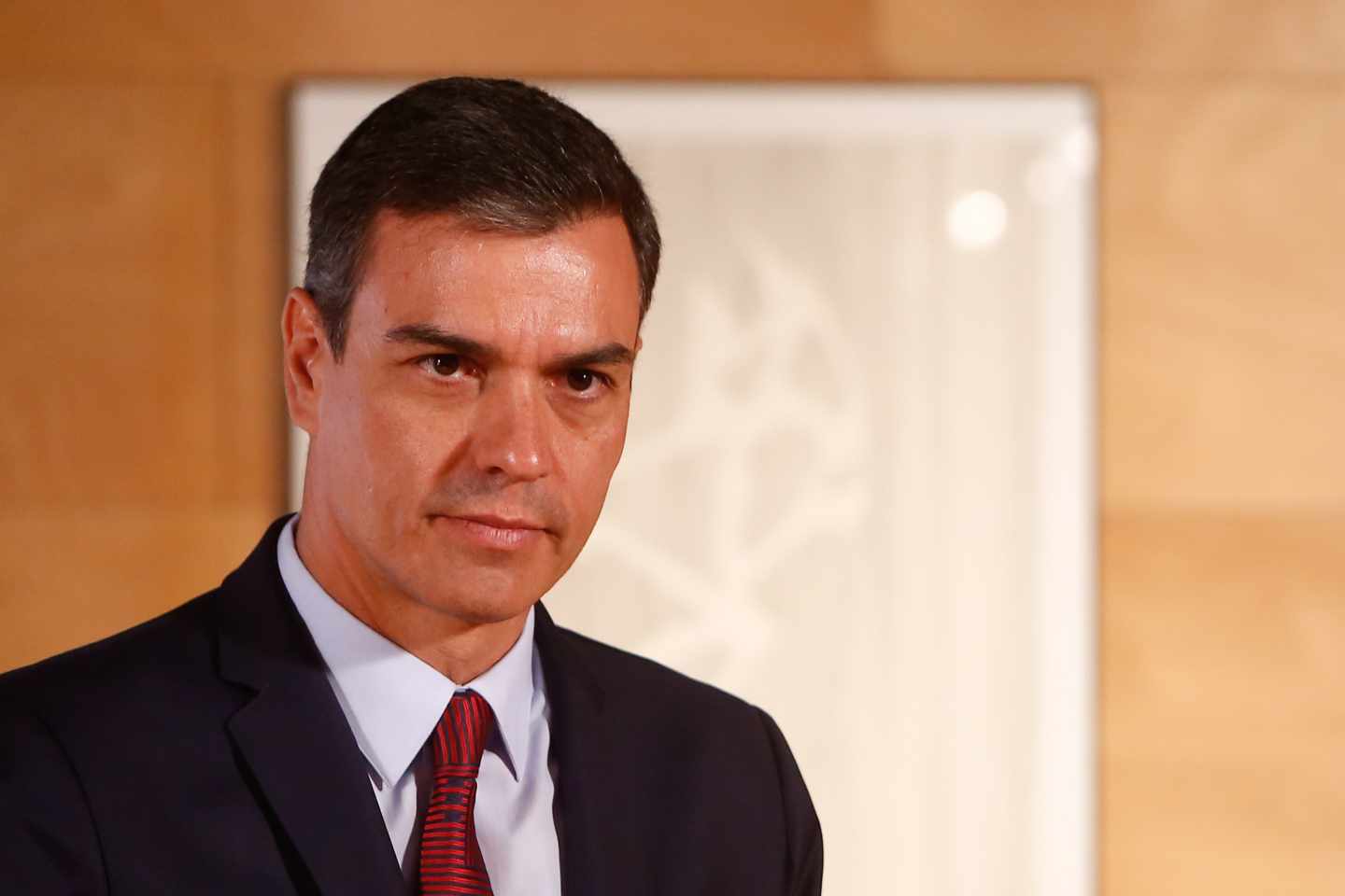 Pedro Sánchez, en el palacio de Moncloa.