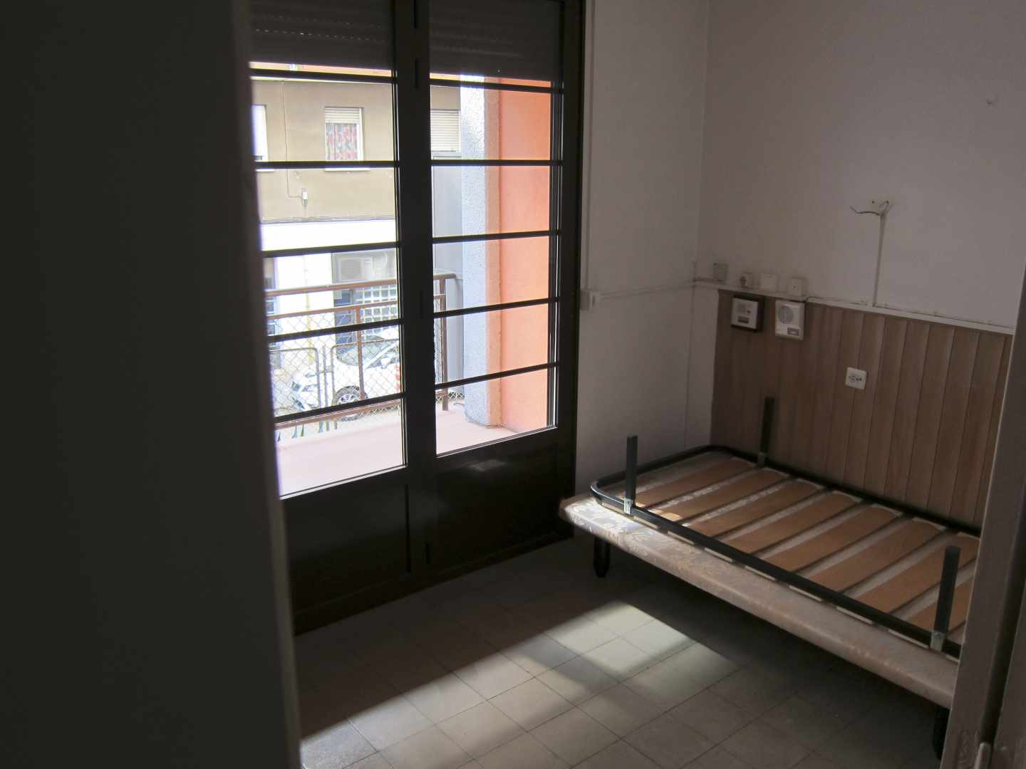 Habitación de un piso vacío, en Barcelona.