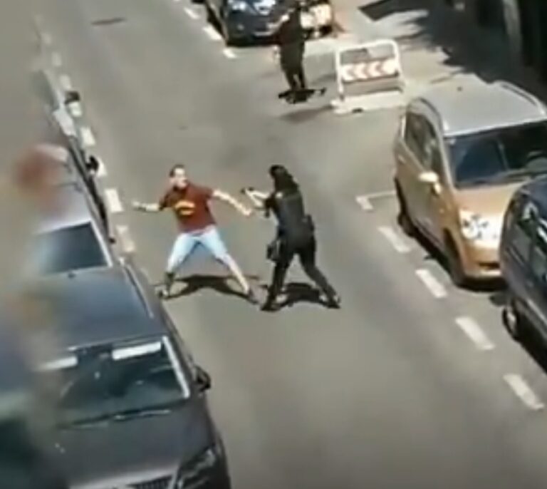 Una policía en prácticas repele un ataque con cuchillo en Carabanchel