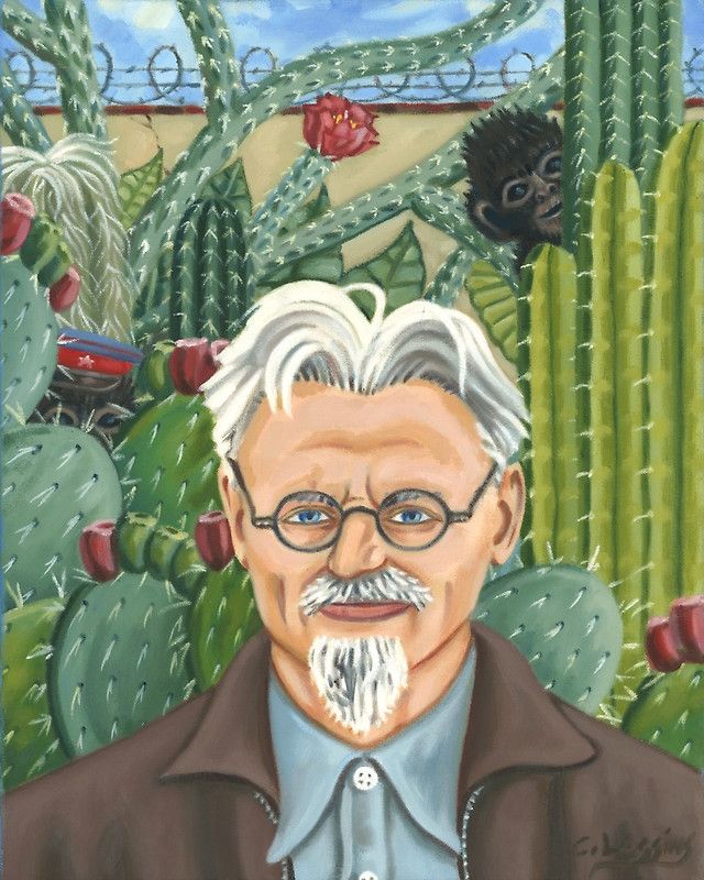 Retrato de León Trotsky, de Frida Kahlo