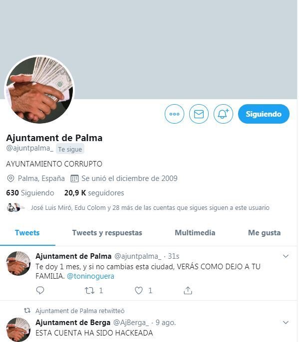 "Si no cambias esta ciudad, verás cómo dejo a tu familia": amenazan al concejal de Palma