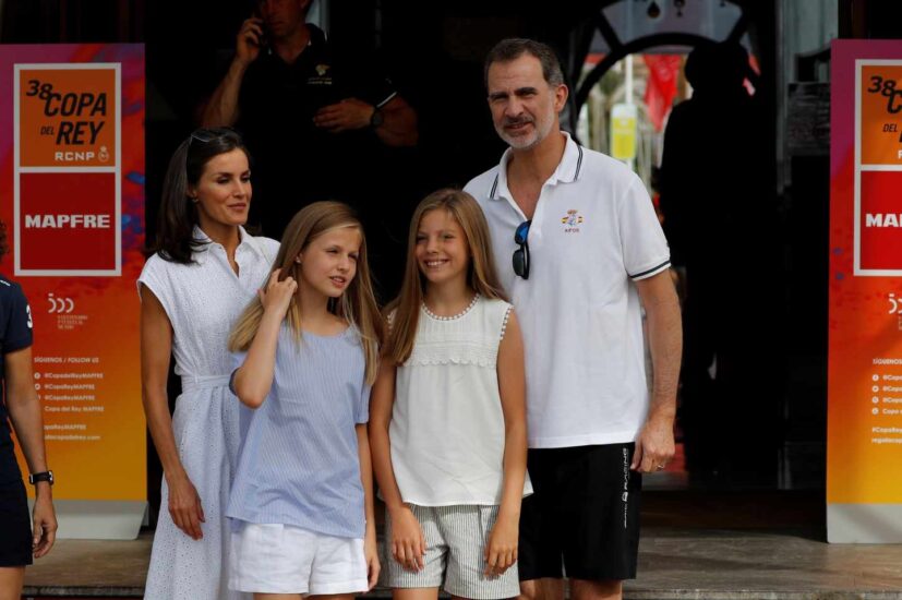 Familia Real en el club náutico de Palma