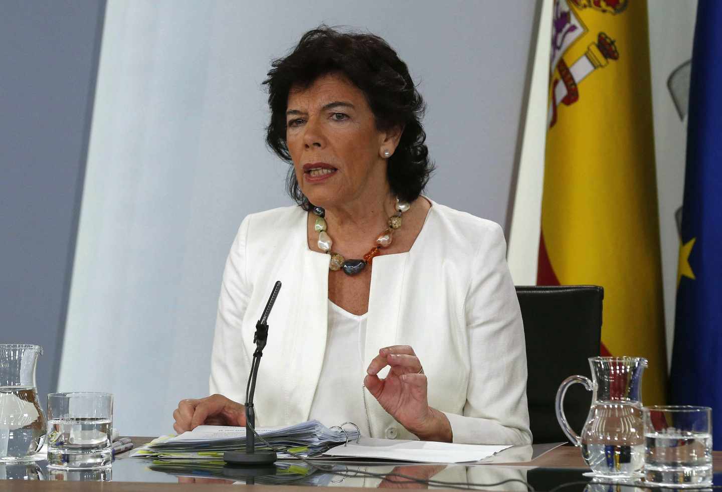 La ministra Portavoz Isabel Celáa.