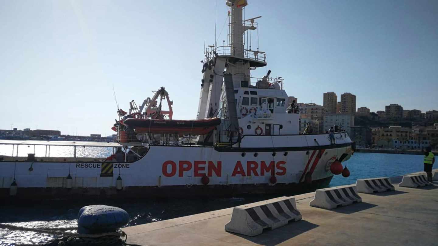 El barco humanitario Open Arms.