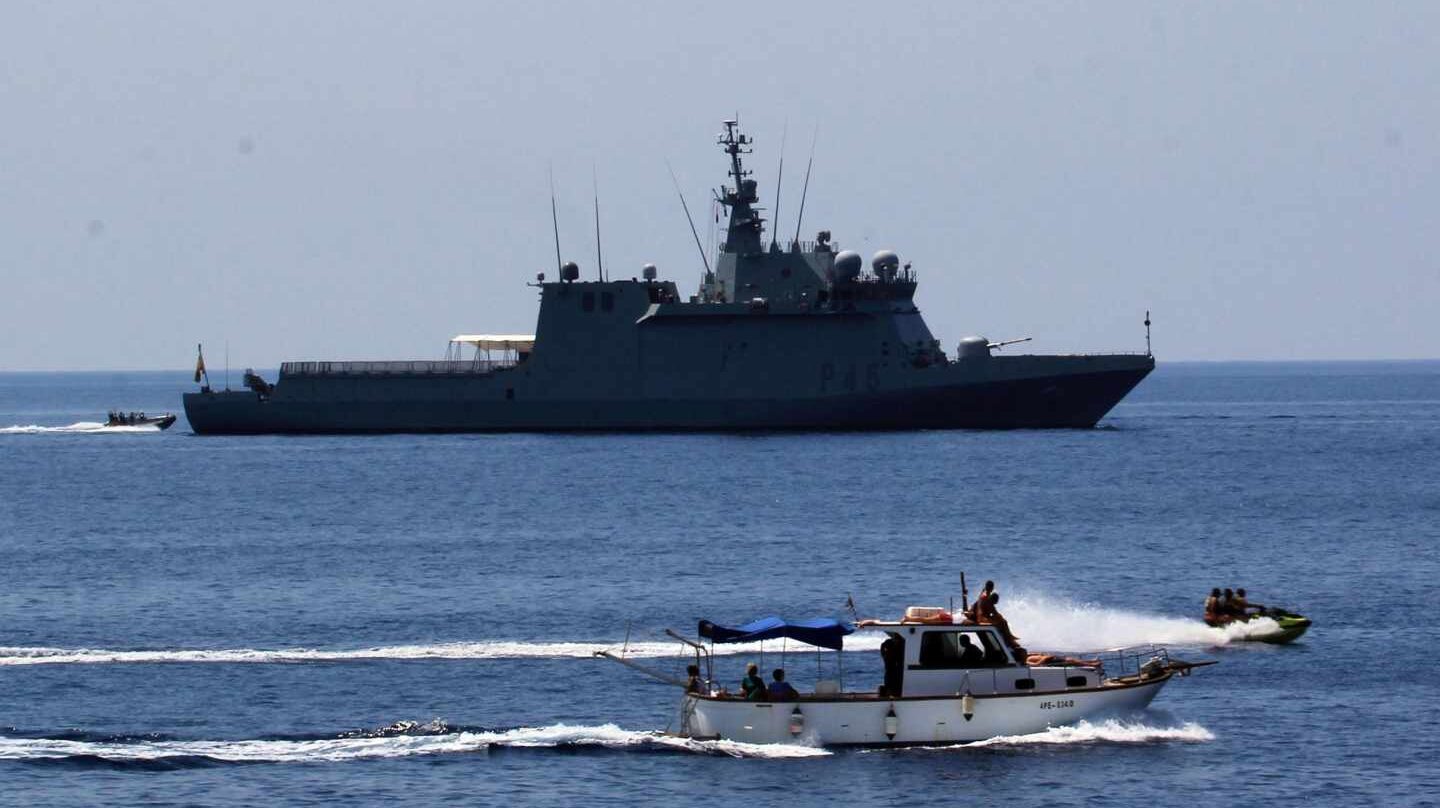 El buque Audaz de la Armada Española