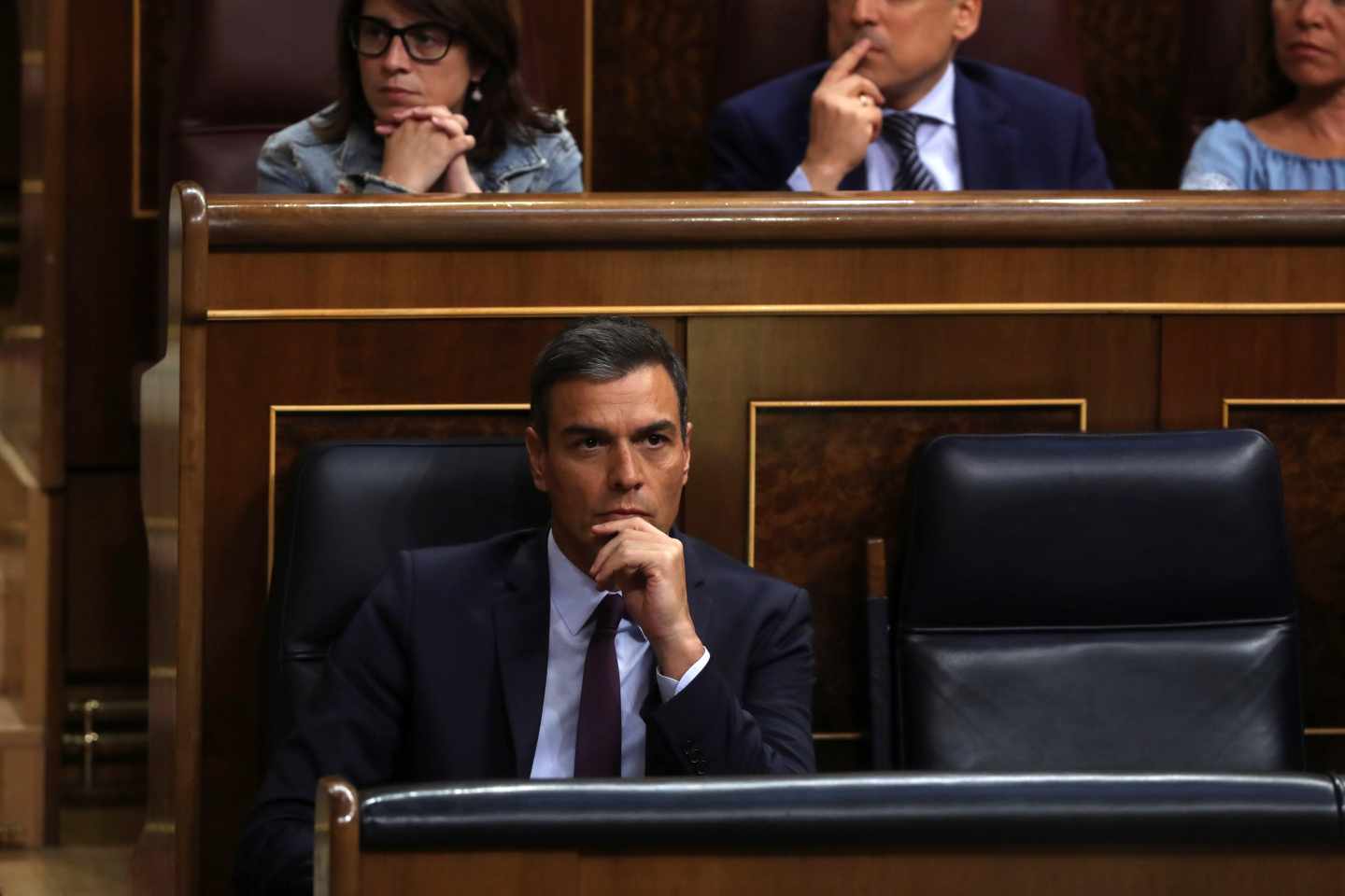 Pedro Sánchez, en el pleno extraordinario del Open Arms.