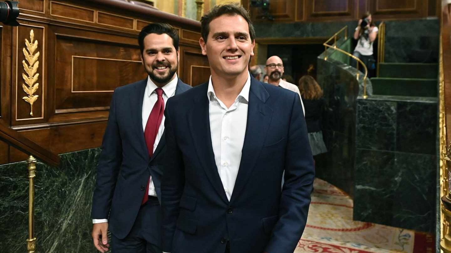 Albert Rivera, en el pleno del Open Arms.